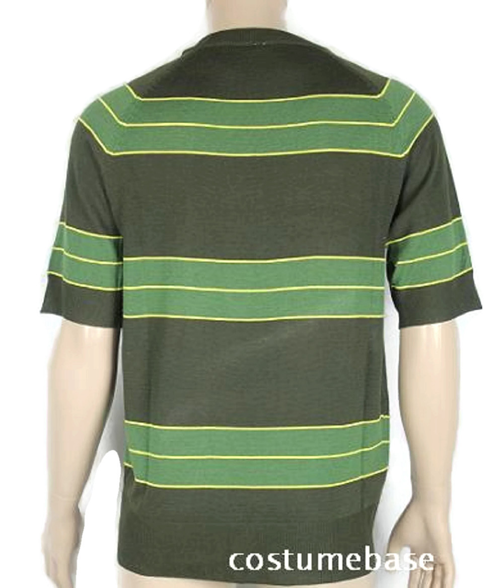Kurt Cobain Sweater + Sunglasses Set Green Short Sleeve Shirt Costume Nirvana