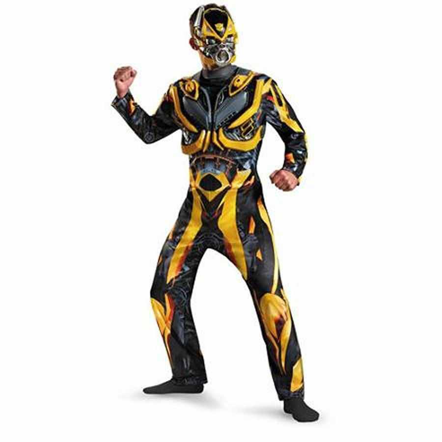 BRAND NEW BUMBLEBEE 2XL 44-46 DELUXE TRANSFORMERS Adult Men’s Cartoon Costume