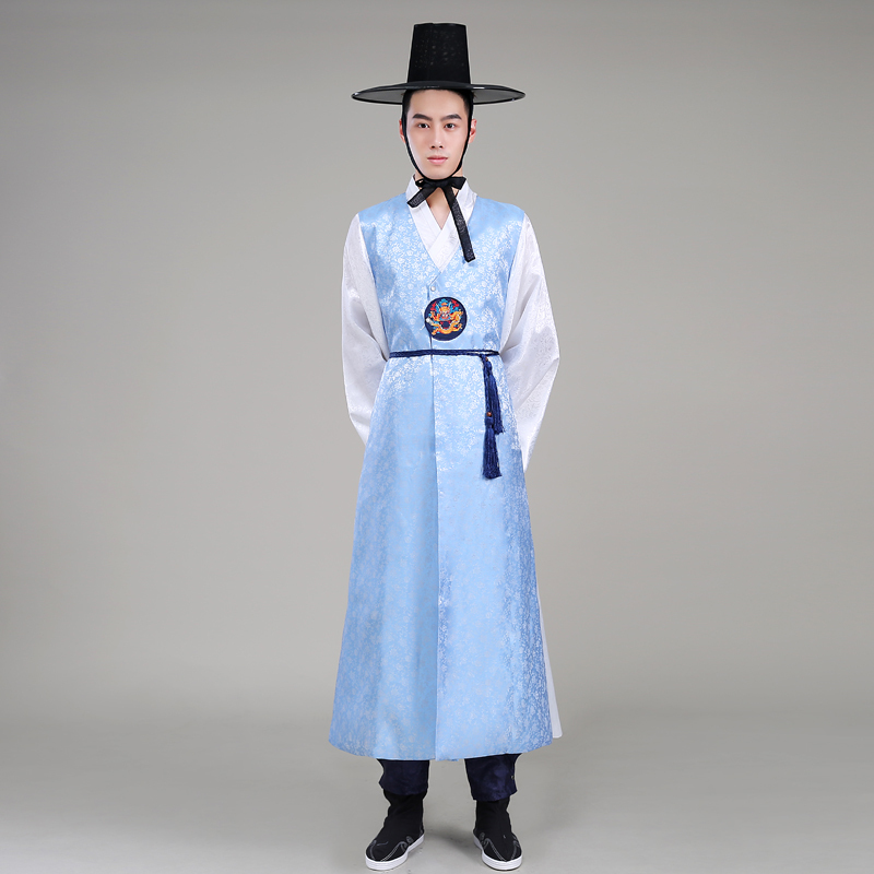 Hanbok Dress Korean Traditional Men Hanbok Set Groom Korean National Costume Hot