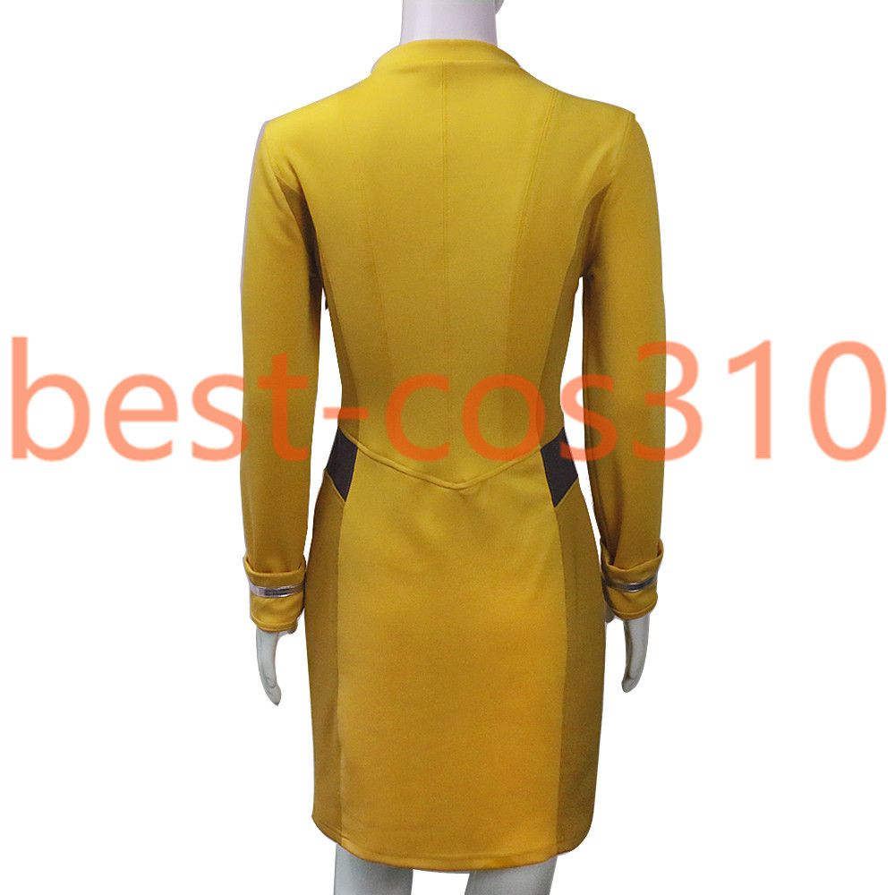 Cosplay ST Beyond Nyota Uhura Red Dress Carol Marcus Blue Yellow Uniforms Badge