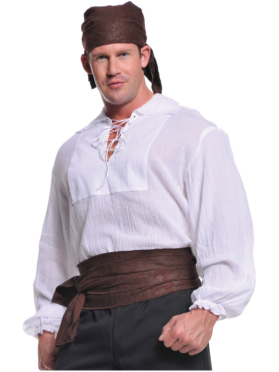 Men’s Seven Seas Pirate Cream Costume Shirt