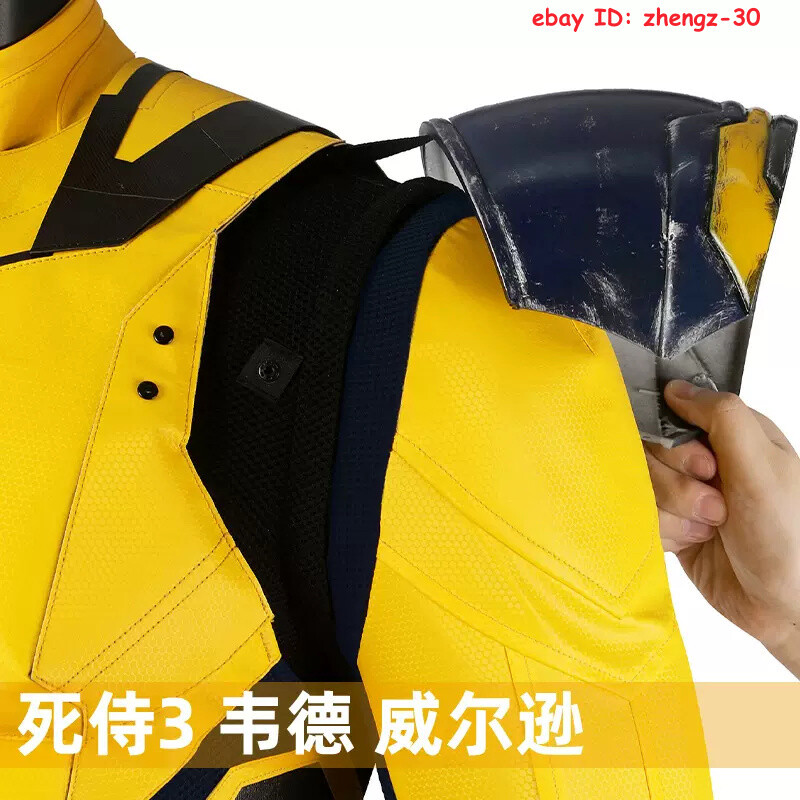 2024 New Deadpool & Wolverine Jumpsuit Outfit Cosplay Halloween Costume Full Set
