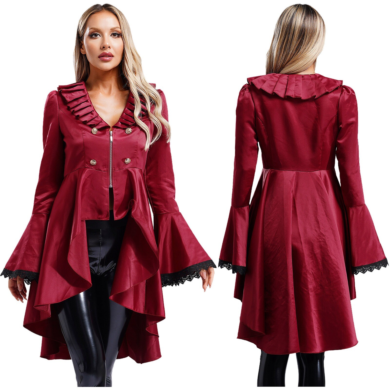 Womens Jackets Performance Renaissance Suit Tailcoat Punk Victorian Role Play