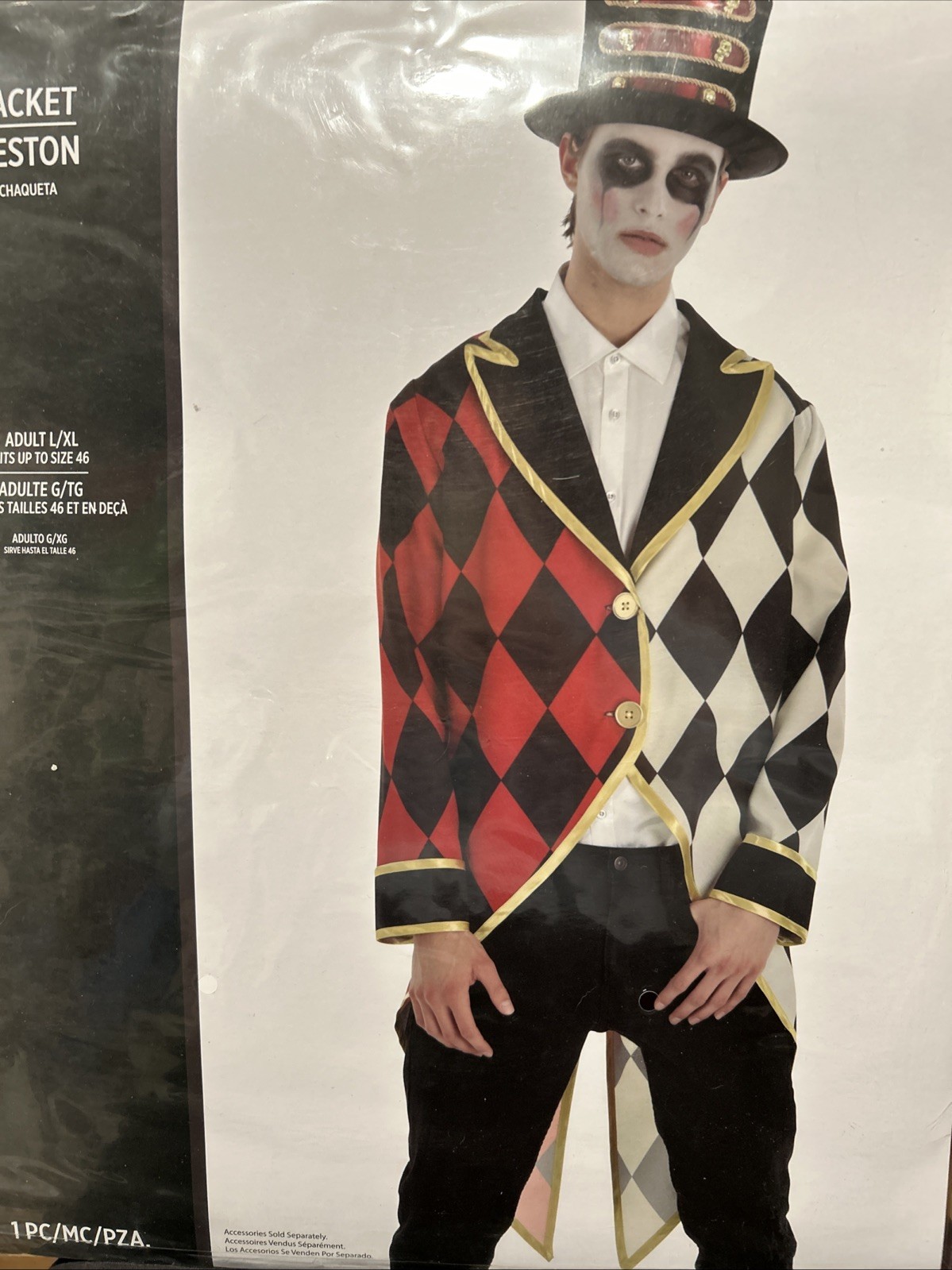 Circus Jacket Jester Clown Halloween Party Men’s Costume Jacket Party Cosplay