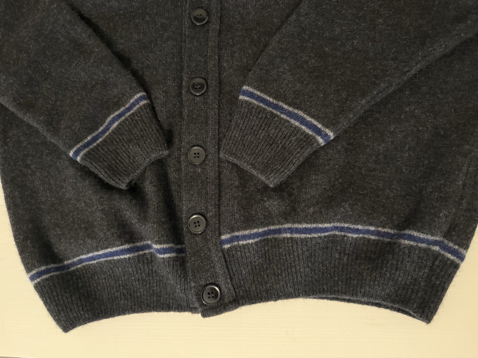 Womens Harry Potter Ravenclaw Scottish Wool Button Cardigan Sweater Size Large