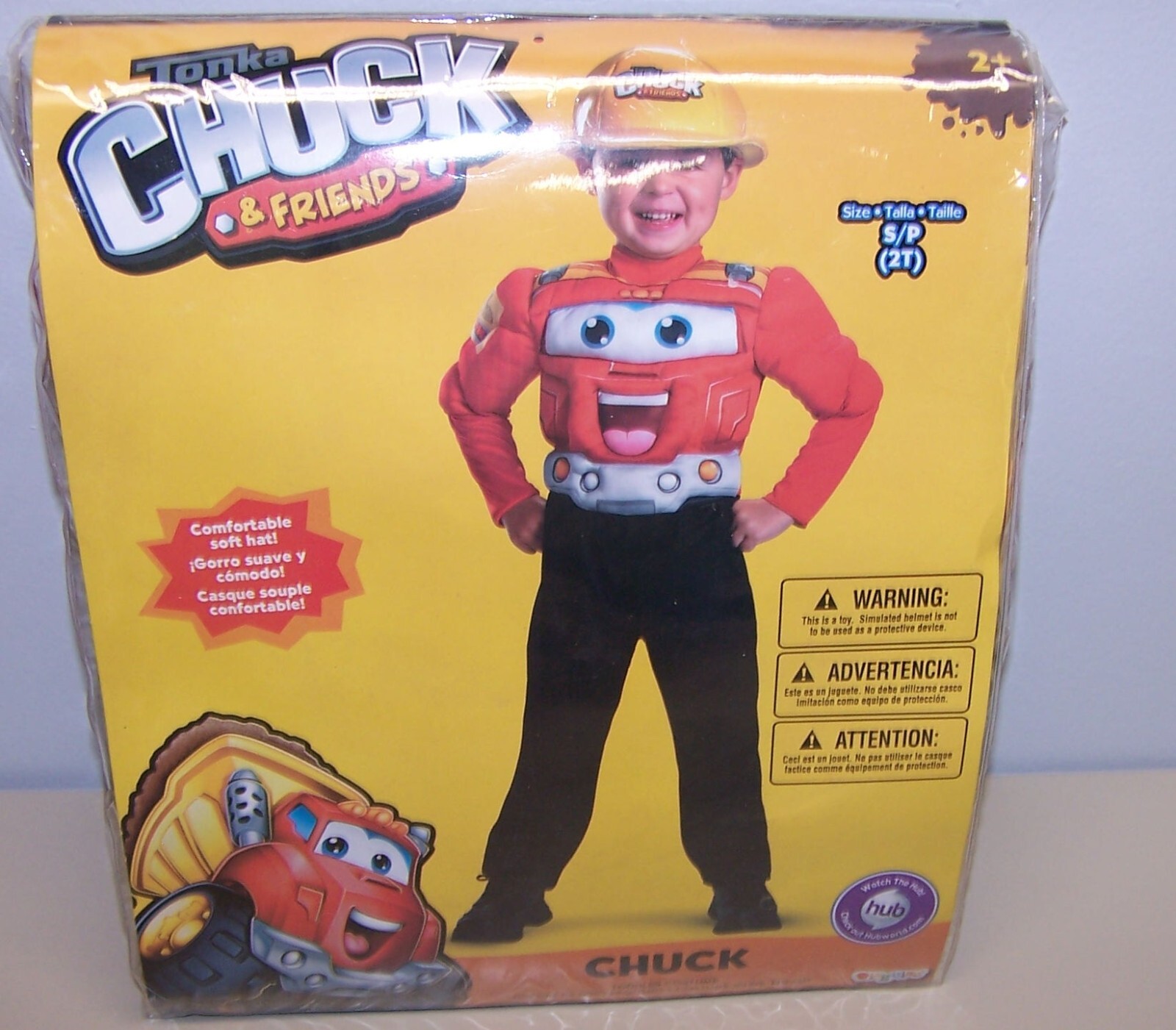 Size S/P (2T) Boys Tonka Chuck & Friends Chuck Toddler Costume