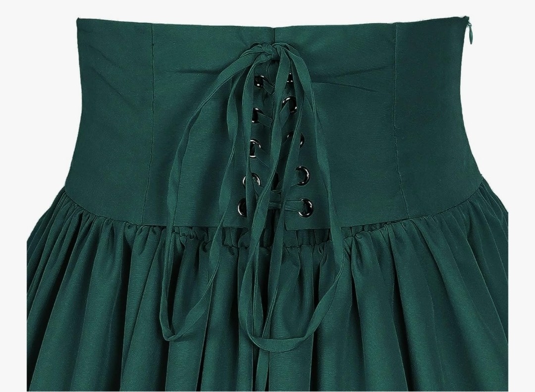 Renaissance Faire Skirt Green Women’s 2X (20-22) Long Maxi Fairy Cosplay Worn 1x