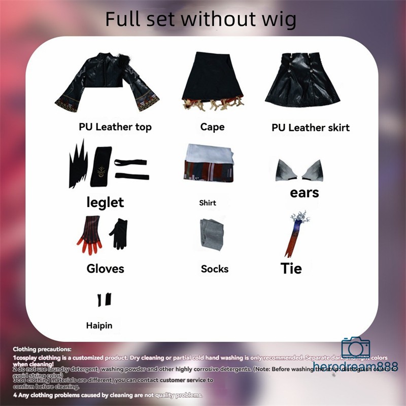 Arknights Lappland Cosplay Costume Women Girl Dress Anime Outfit Halloween Cos