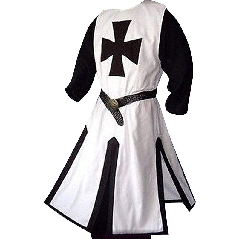 Knight Tunic Medieval Renaissance Templar Knights Surcoat Tabard Men Cos Costume
