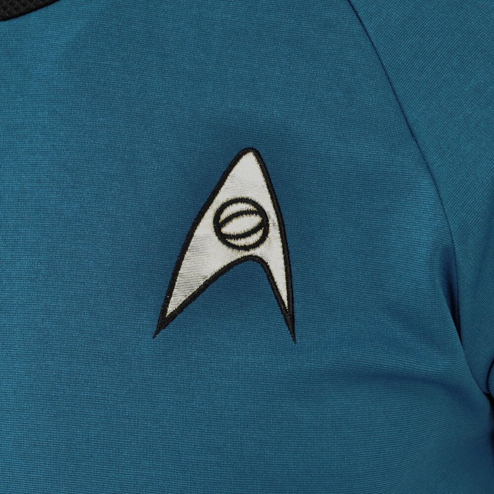 The Original Series Spock Blue Shirt Cosplay TOS Costumes Uniform New