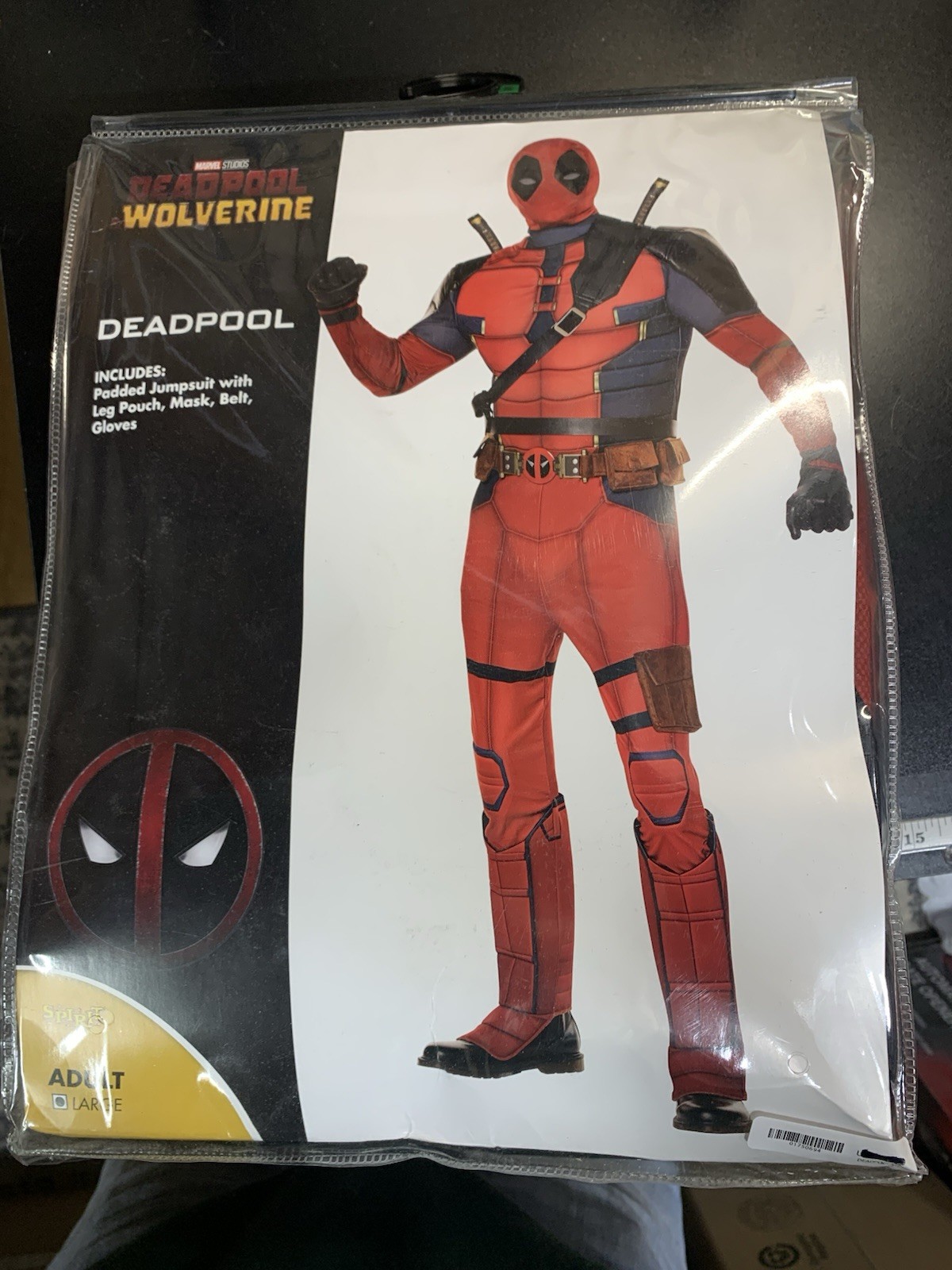 Spirit Halloween Adult Deadpool & Wolverine Official Costume Deluxe Large