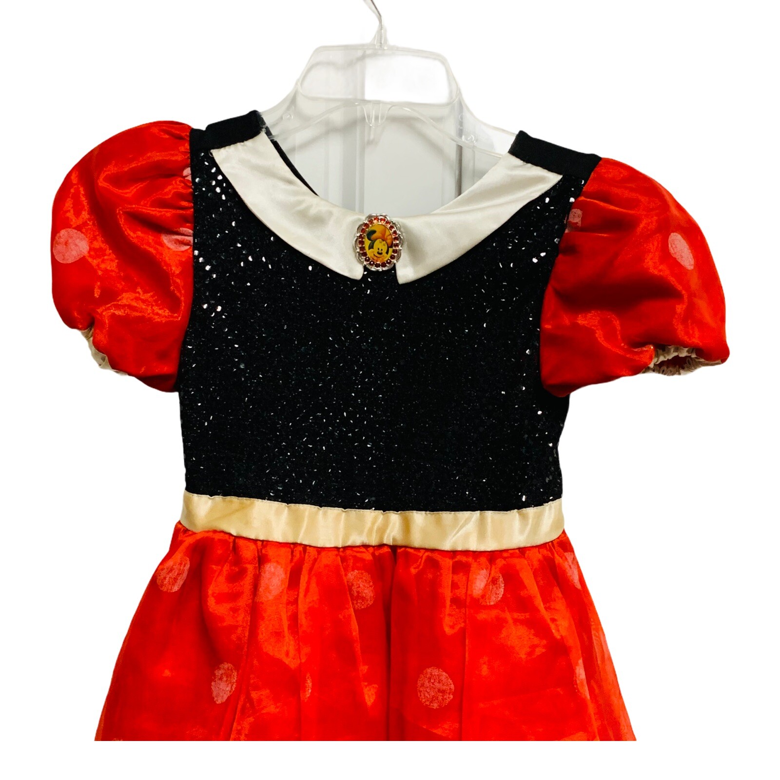 Minnie Mouse Disney Store Dress Up Costume Black/Red/White Polka Dot Size 5/6