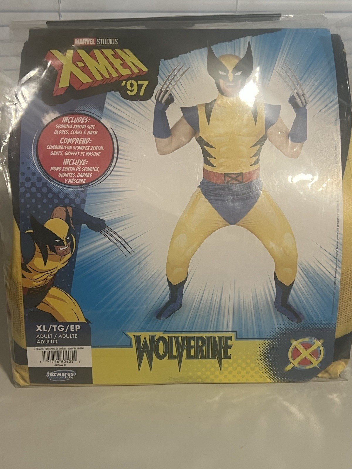 Zentai X-Men ’97 Wolverine Costume – Jazwares Adult Size XL