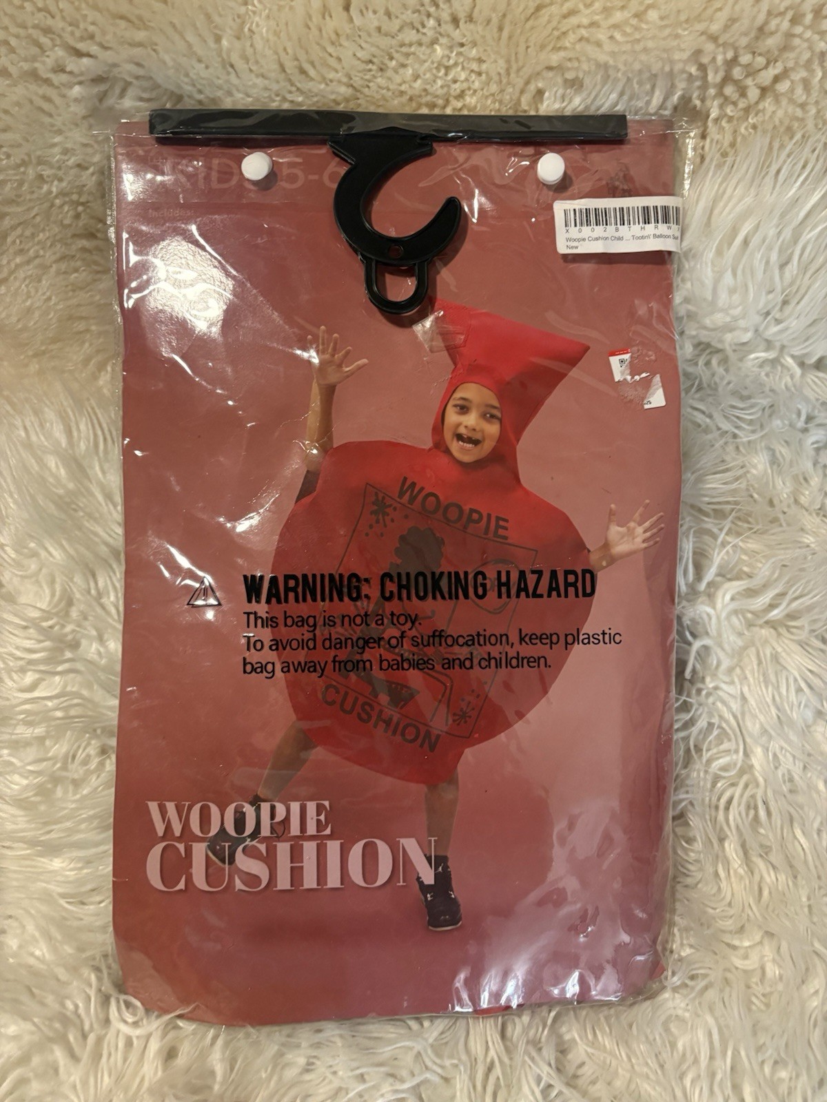 New Woopie Cushion Kids Size 5-6 Costume Halloween Cosplay Balloon Funny Joke