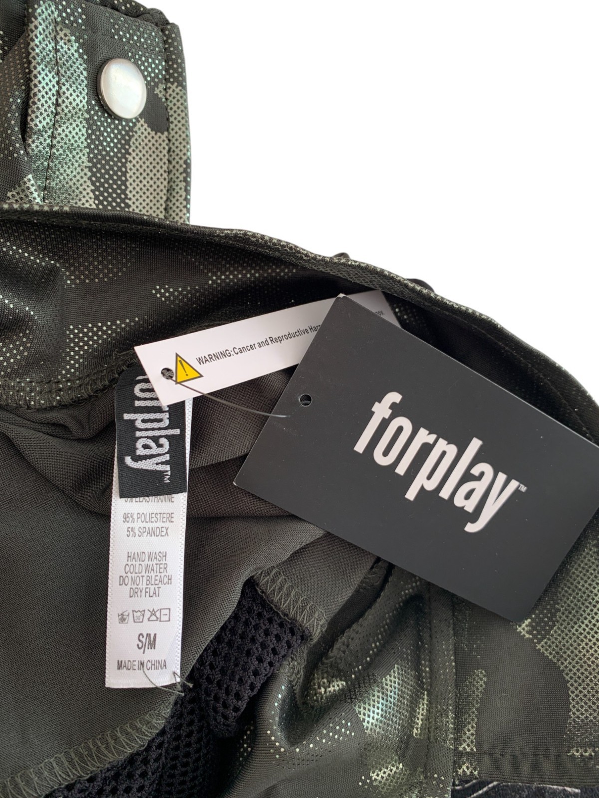 Forplay Army Cadet Military Costume Camo Sexy NWT Size S/M Womens