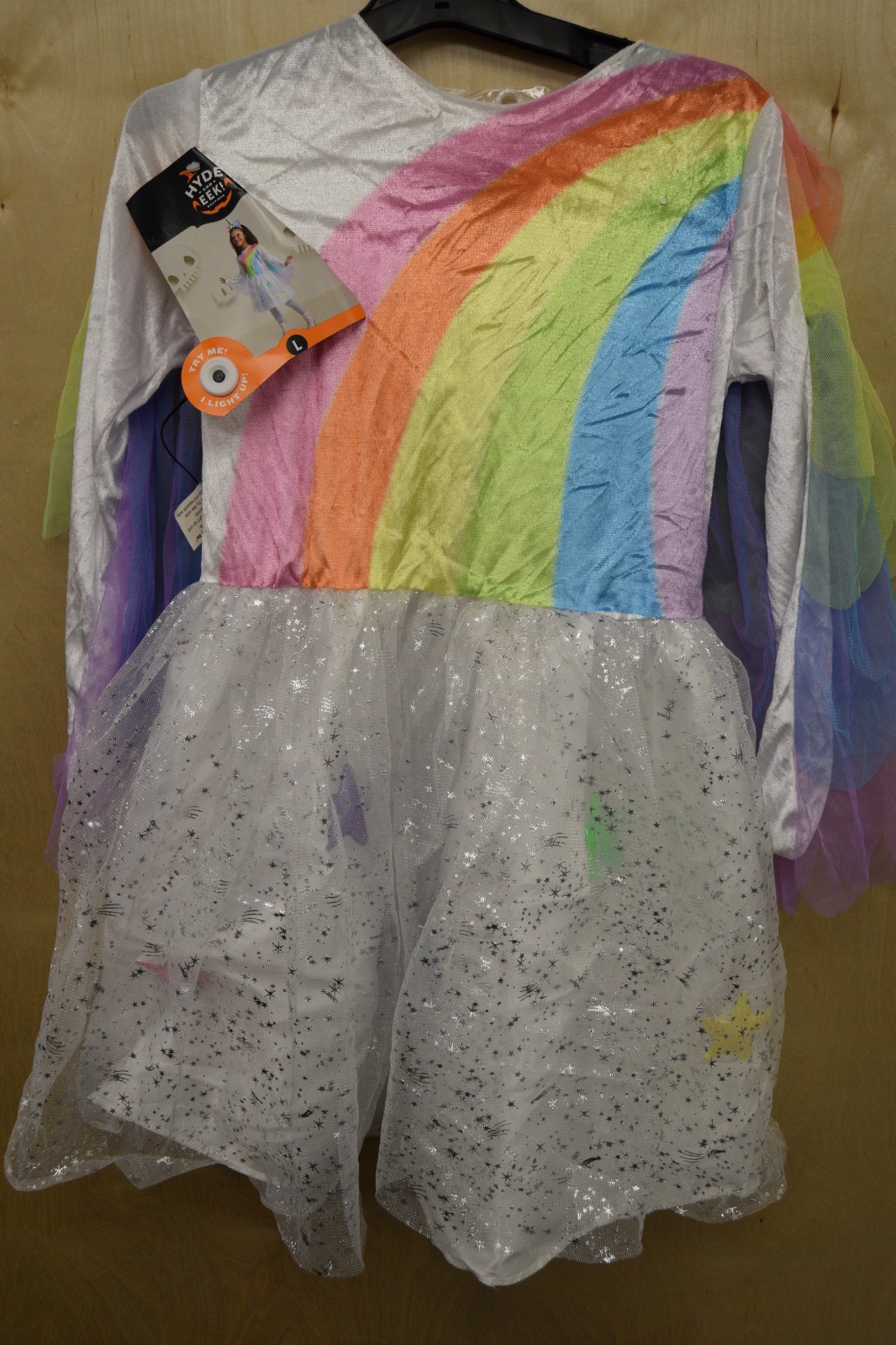 Hyde and Eek, Kids Light-Up Twinkle Stars Unicorn, Size L (12-14), New