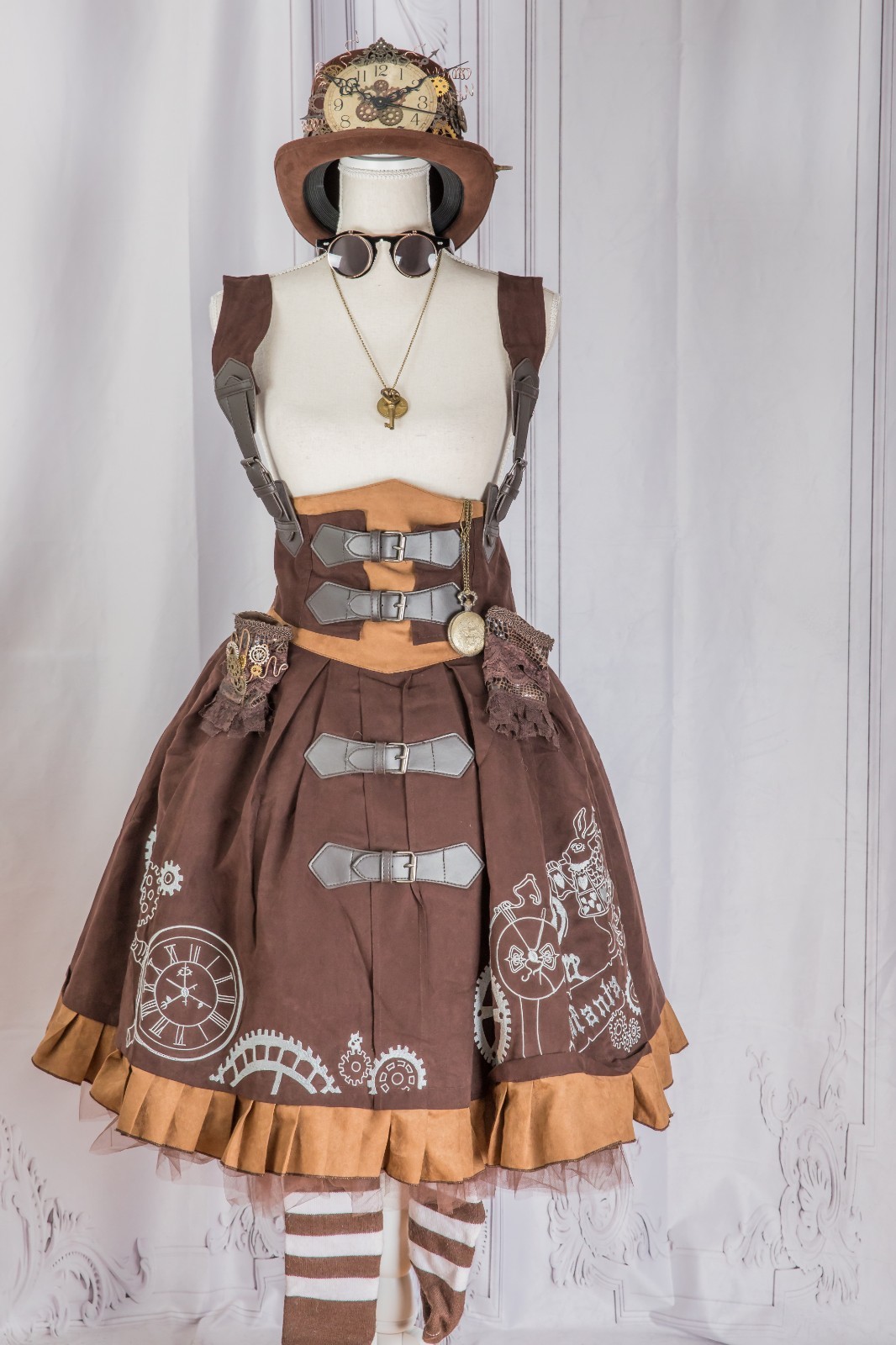 Brown Lolita Outfit Woman’s Medium Timekeeper Steampunk Victorian