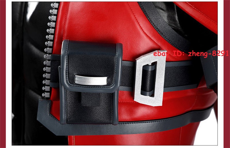 Marvel Rivals Deadpool Cosplay Jumpsuit Outfit Halloween Costume Full Set Mask