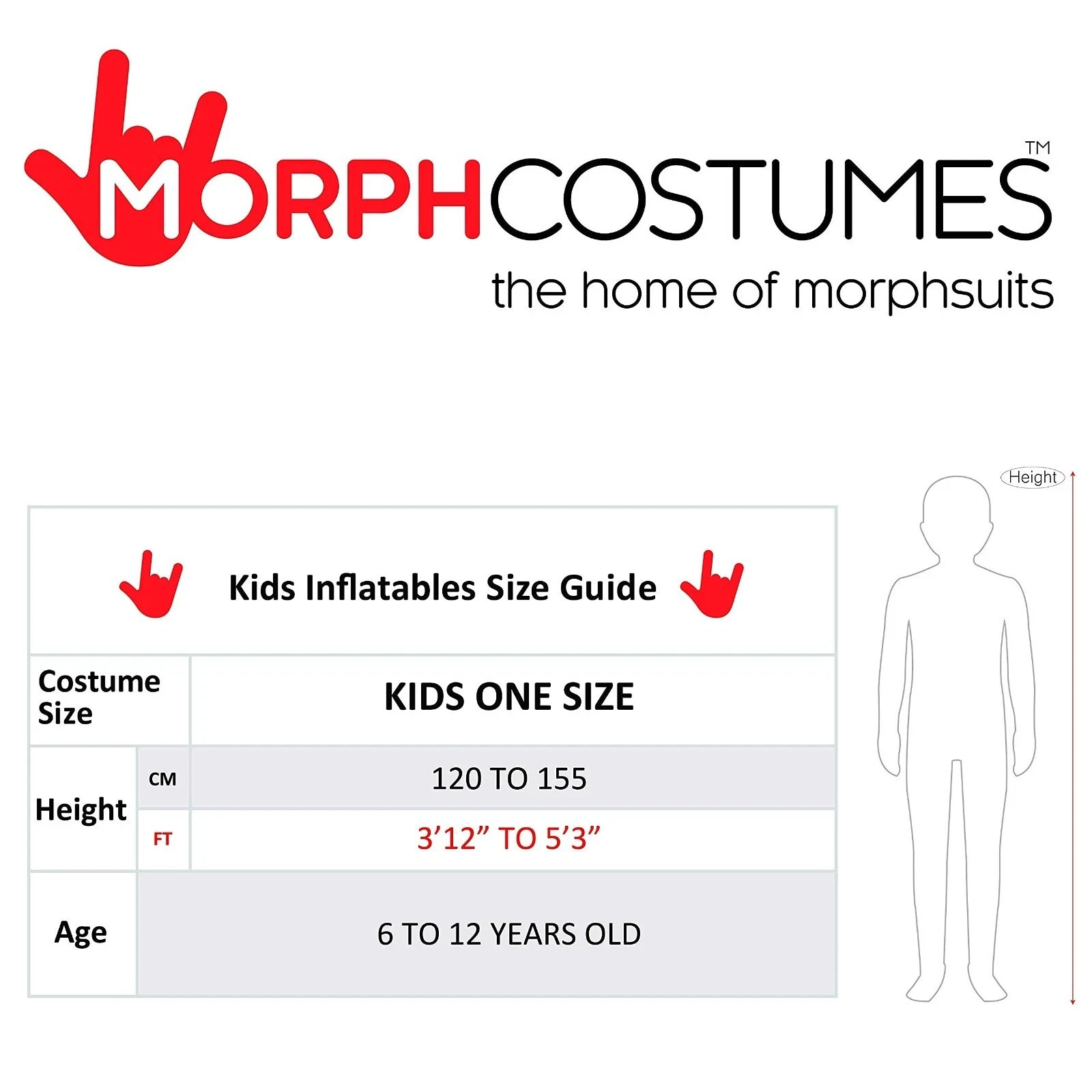 NEW Morph Silver Alien Pick Me Up Inflatable Kids Costume One Size
