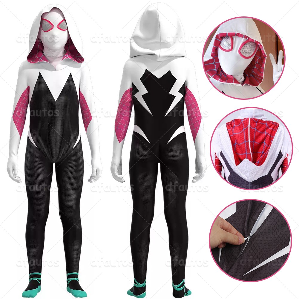 Kids Adult SpiderMan Cosplay Costume Spider-Man Integrated Zentai Suit Jumpsuit