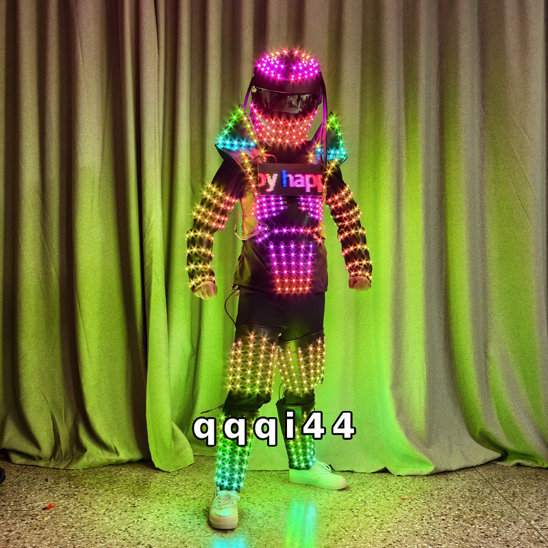 The Predators Cosplay LED Luminous Colorful Armor Suit Uniform Full Costume Gift