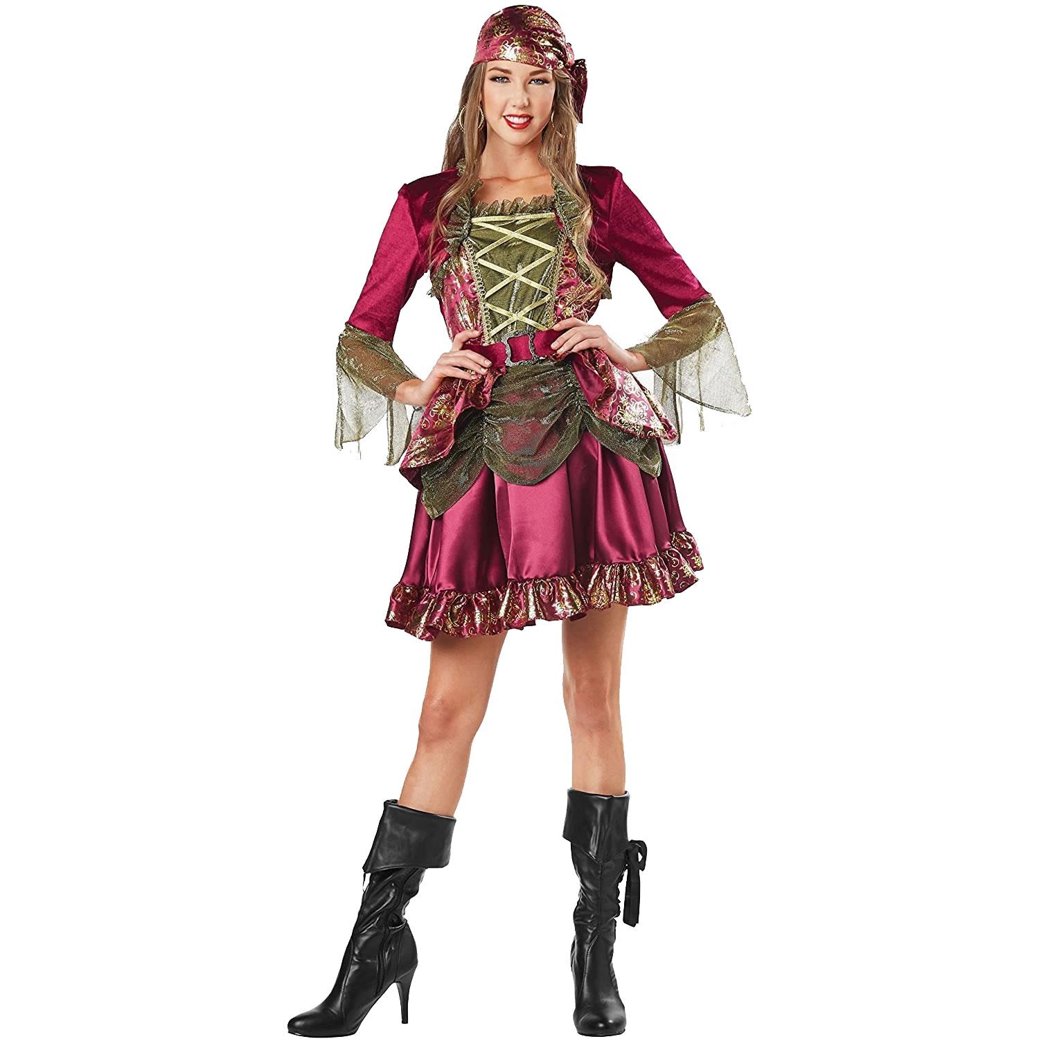 Lady Pirate She-Pirate Captain Womens Costume Dress – Small (4/6)