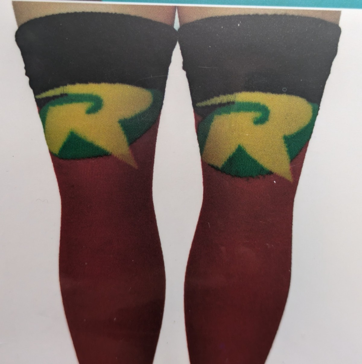 DC Comics Robin Over the Knee Socks – Batman’s Robin Costume Socks – Adult – NEW