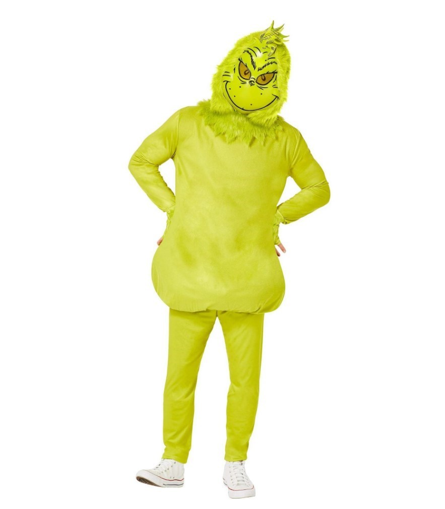 Dr Seuss The Grinch Tunic Mask Gloves Leggings Adult Mens Halloween Costume