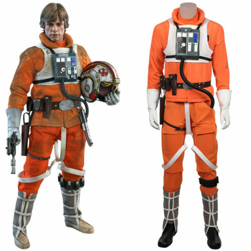 Star Wars-Luke Skywalker Pilot Cosplay Costume Halloween Jumpsuit Uniform Suit