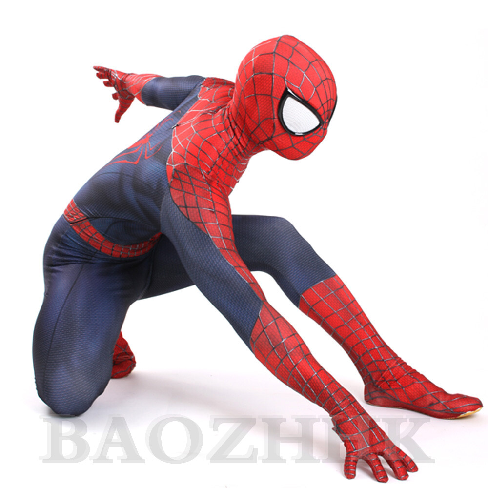 The Amazing Spiderman TASM 2 Jumpsuit Spider-man Cosplay Costume For Adult/Kids