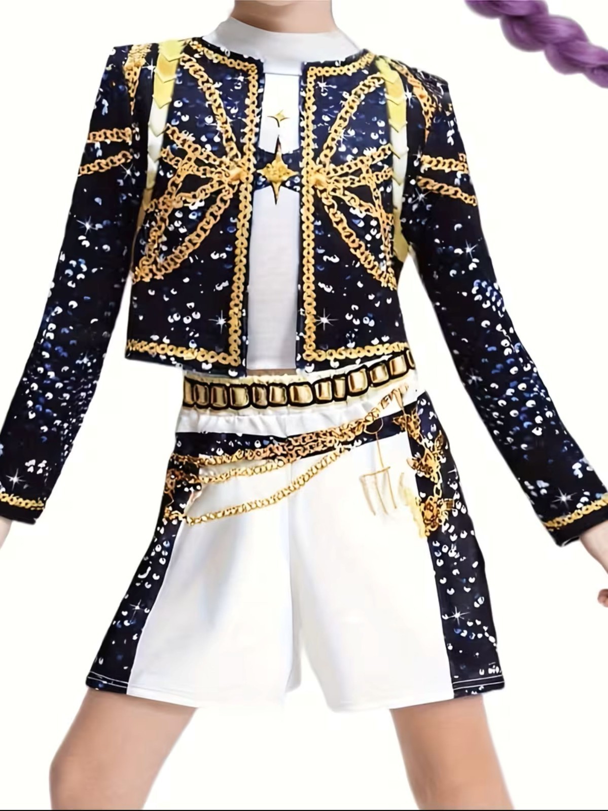 Rumi KPop Demon Hunters Costume Viral Kpop Girl Outfit Halloween Kids Costume