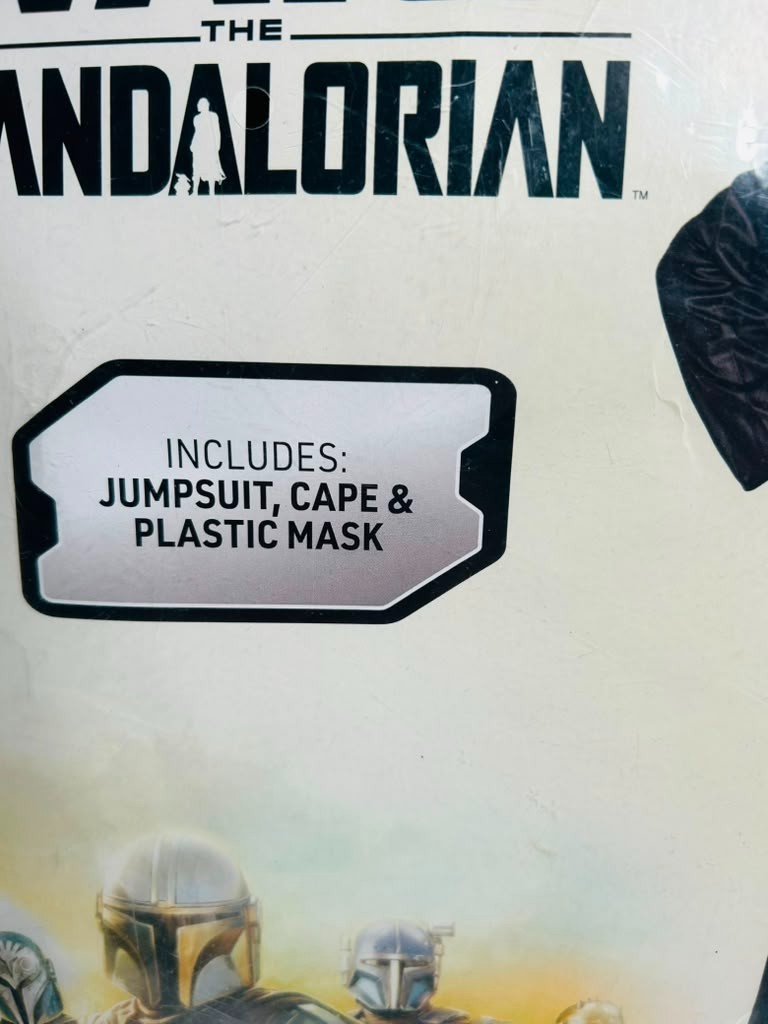 Jazwares Play Star Wars The Mandalorian Child Large Jumpsuit Cape Mask New