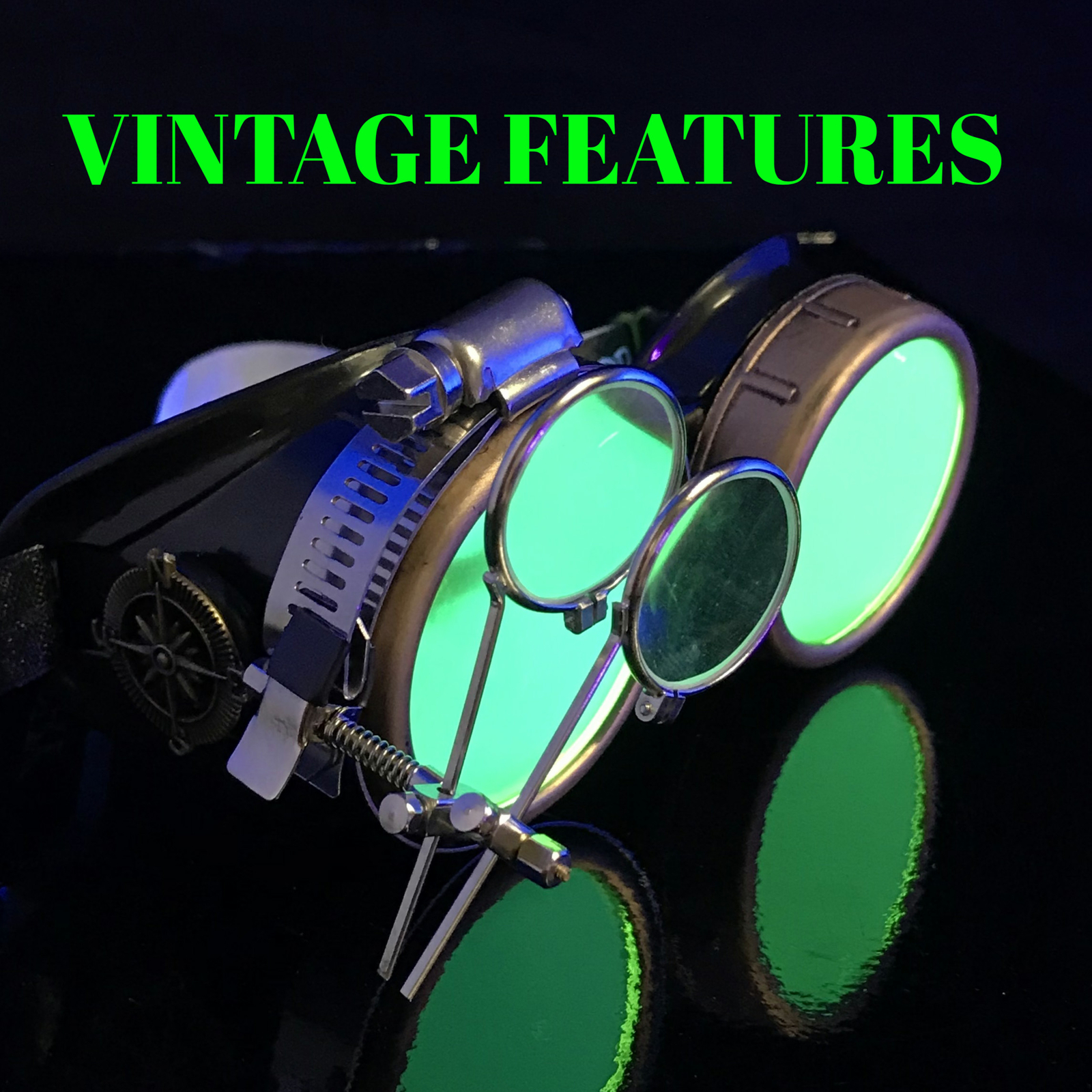 Steampunk Mad Scientist costume goggles accessories cosplay goth punk Mad Max