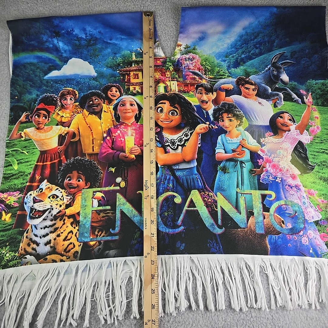Disney Encanto Poncho One Size Multicolor The Family Madrigal Fringe