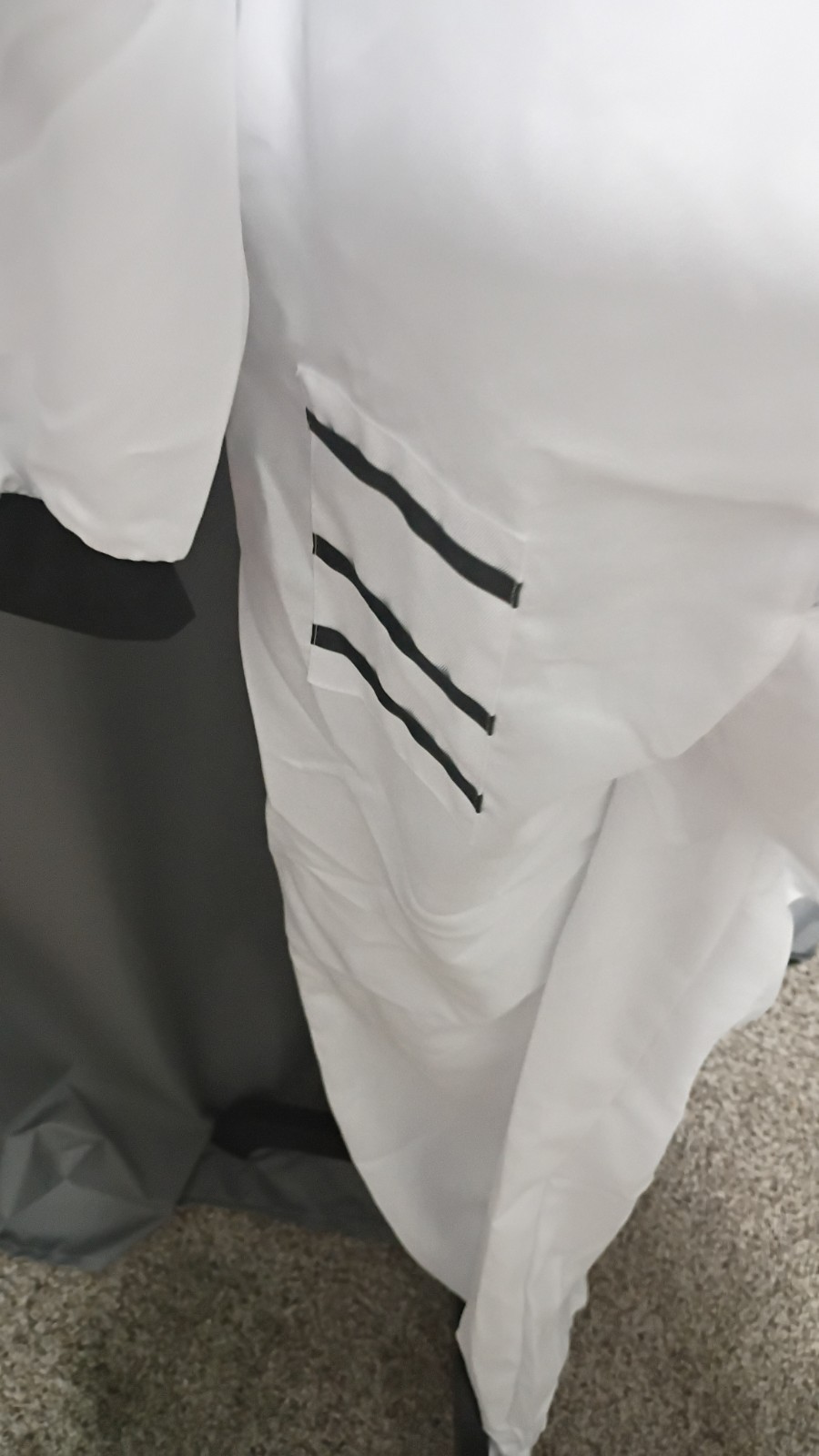 Fashion Costumes Astronaut Zip-Up Belted Jumpsuit Costume White/Black Adult XL
