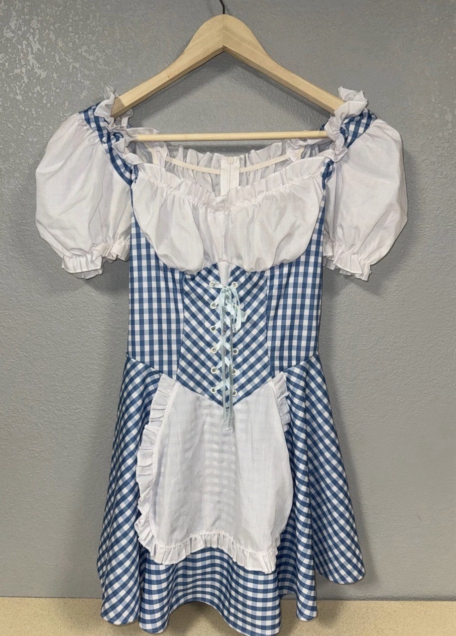 Dorothy Wizard of Oz Sexy Halloween Costume Women’s Dress One Size Fits All