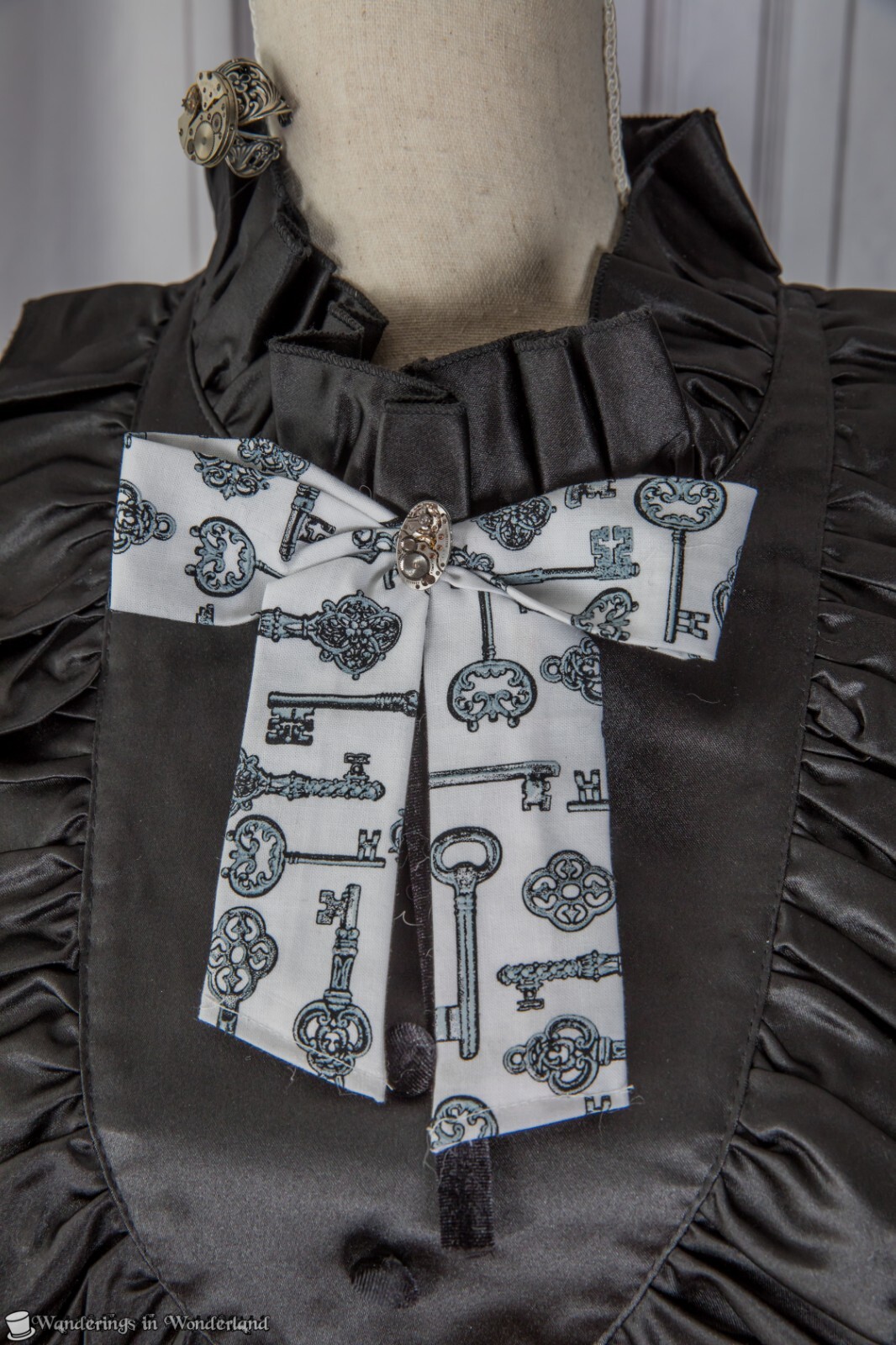 Keys Steampunk Costume Small Victorian Goth Top Hat Goggles