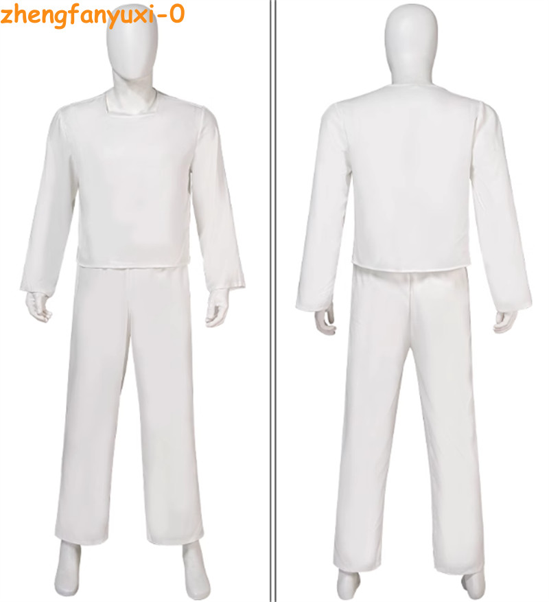 Power Rangers White Ninja Morph Men Cosplay Custome Outfits Halloween Full Suit