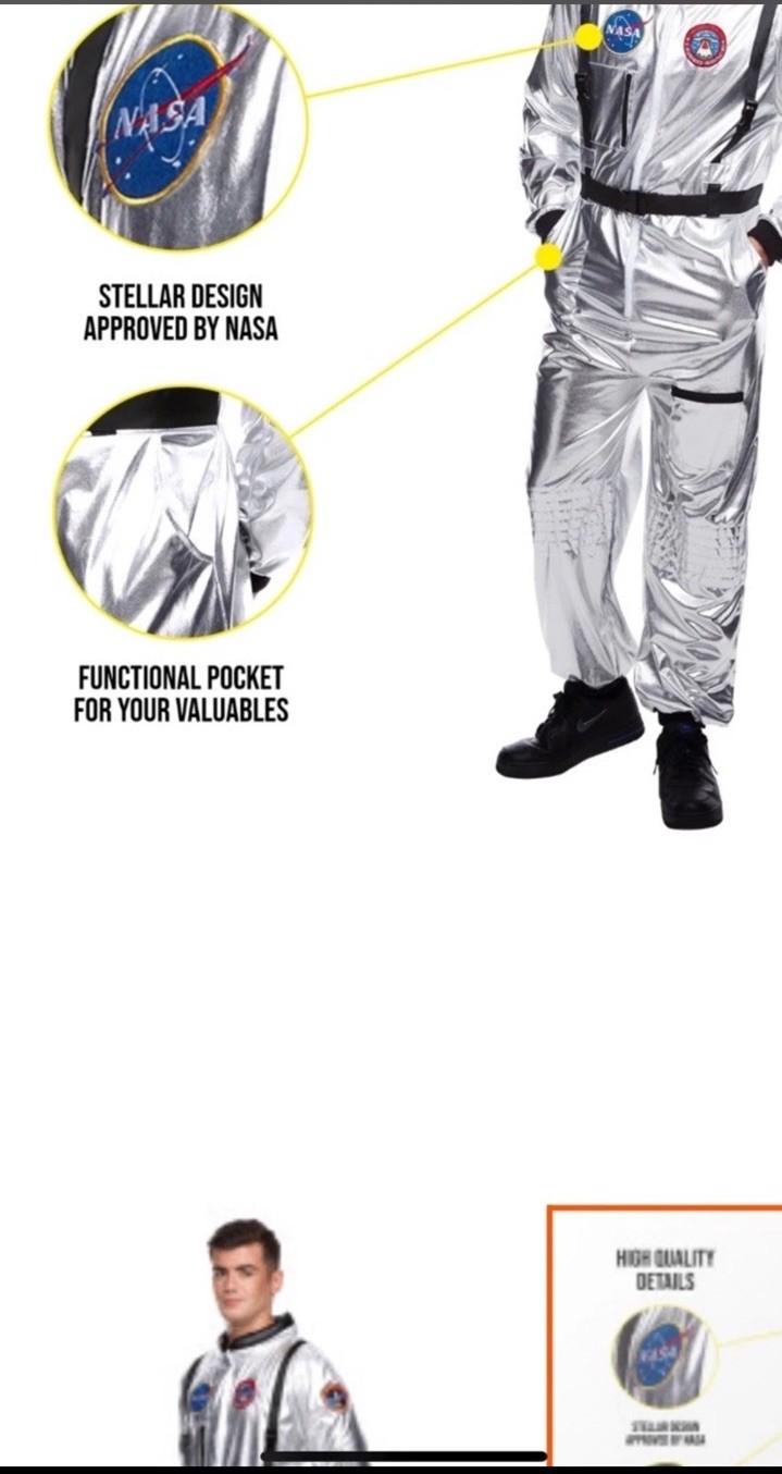 Morph Costumes Astronaut Men’s Medium