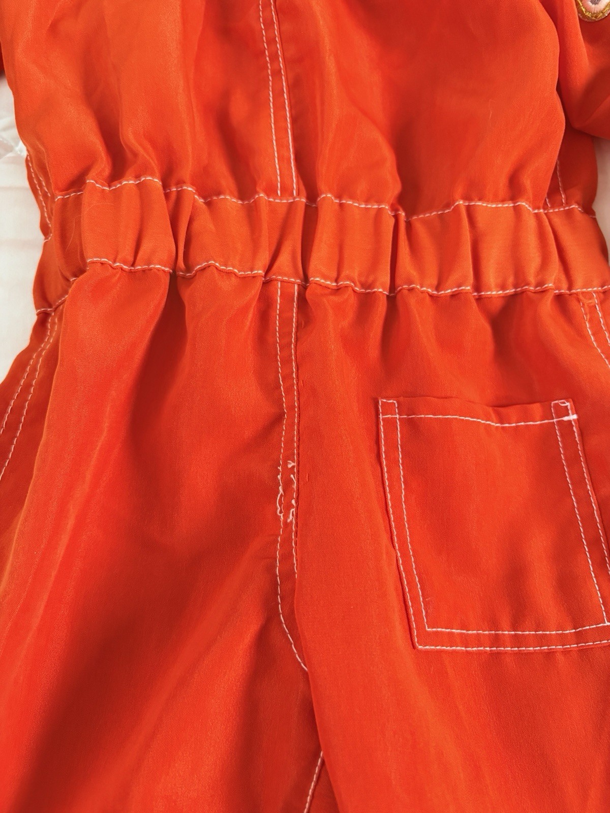 NASA Space Commander/Astronaut Infant Halloween Costume, Orange Jumpsuit, 18 Mo