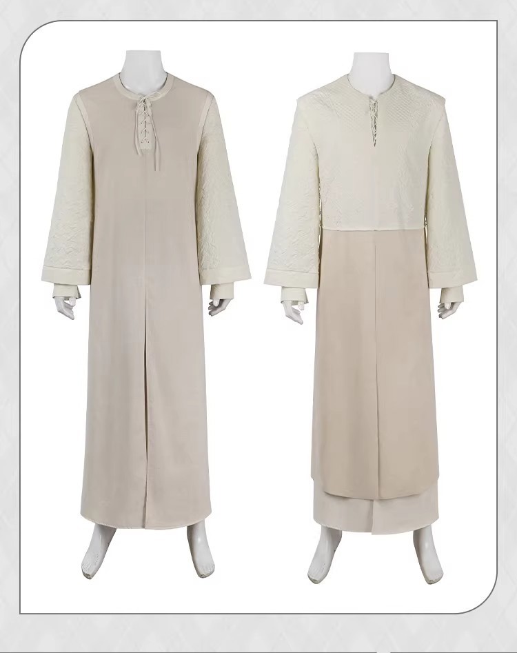 LOTR Gandalf White Costume The Lord of the Rings Wizard Outfit Cosplay Suit Cos