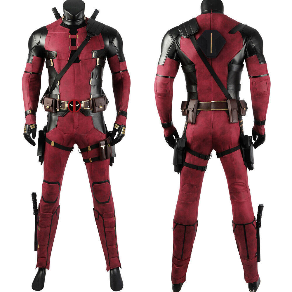 Deadpool 3 Wade Wilson Outfits Cosplay Costume Jumpsuit Mask Full Suits Custom