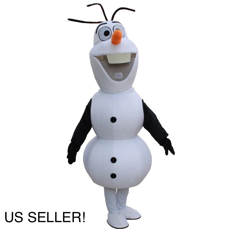 NEW~FROZEN olaf elsa anna mascot costume for party carnival adult – US SELLER!