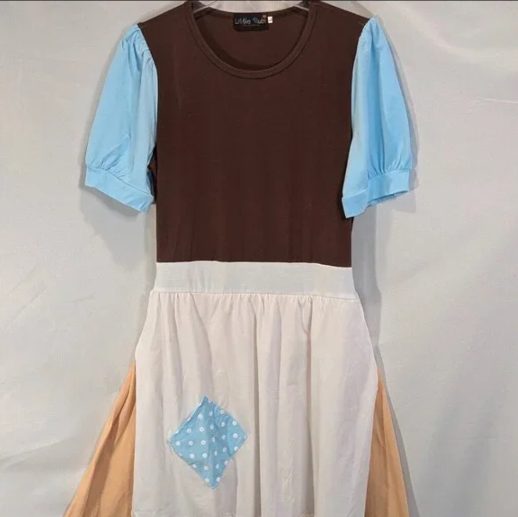New princess cinderella dress costume theme park women adult XS S M L XL