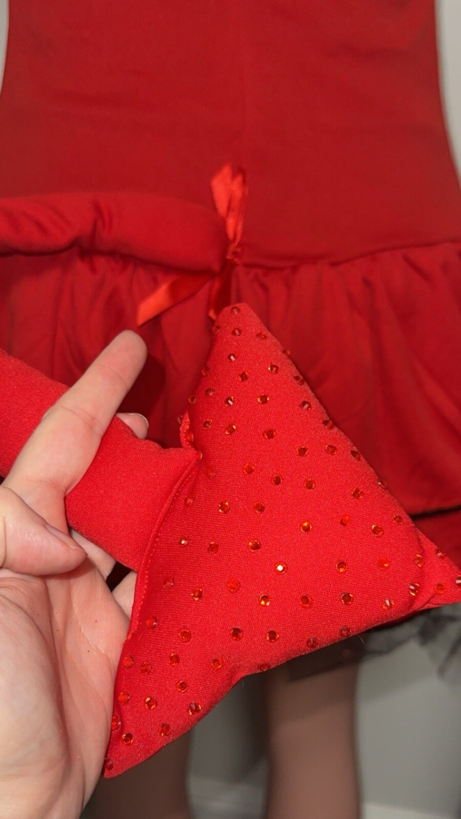 Party King Shaper Devil Bejeweled Costume OOAK Zip Front U/W Bodysuit Tail
