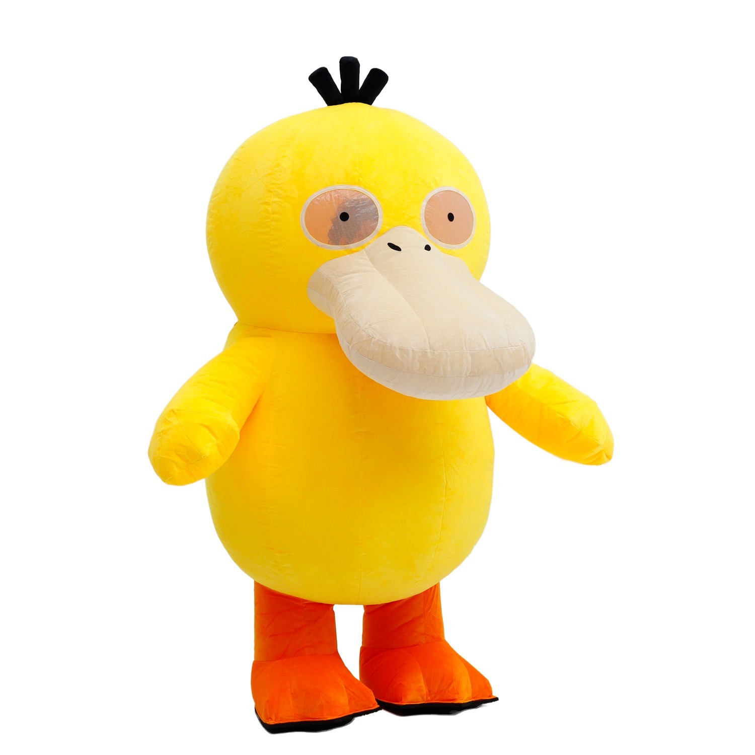 Giant Psyduck Inflatable Costume Plush Mascot Halloween Cosplay Party Outift