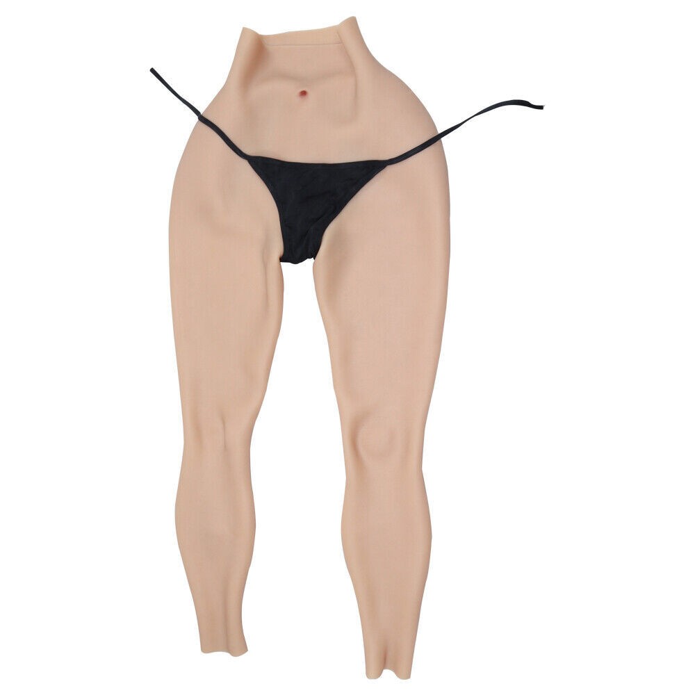 Silicone Pants Ankle Length Thicken Hip Fake Realistic Vagina Panty Crossdresser