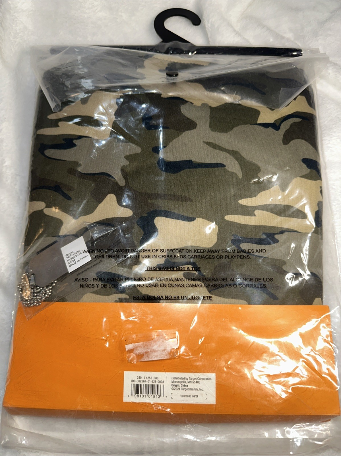 Army Soldier 3T 4T Kids Costume Camo Vest Hat DogTags No Pants XS 3+ Child