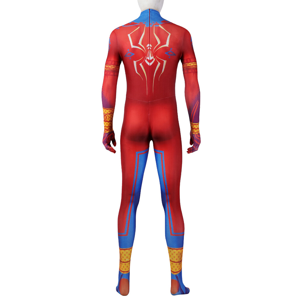 Across The Spider-Verse Spiderman India Pavitr Prabhakar Cosplay Costume Outfit