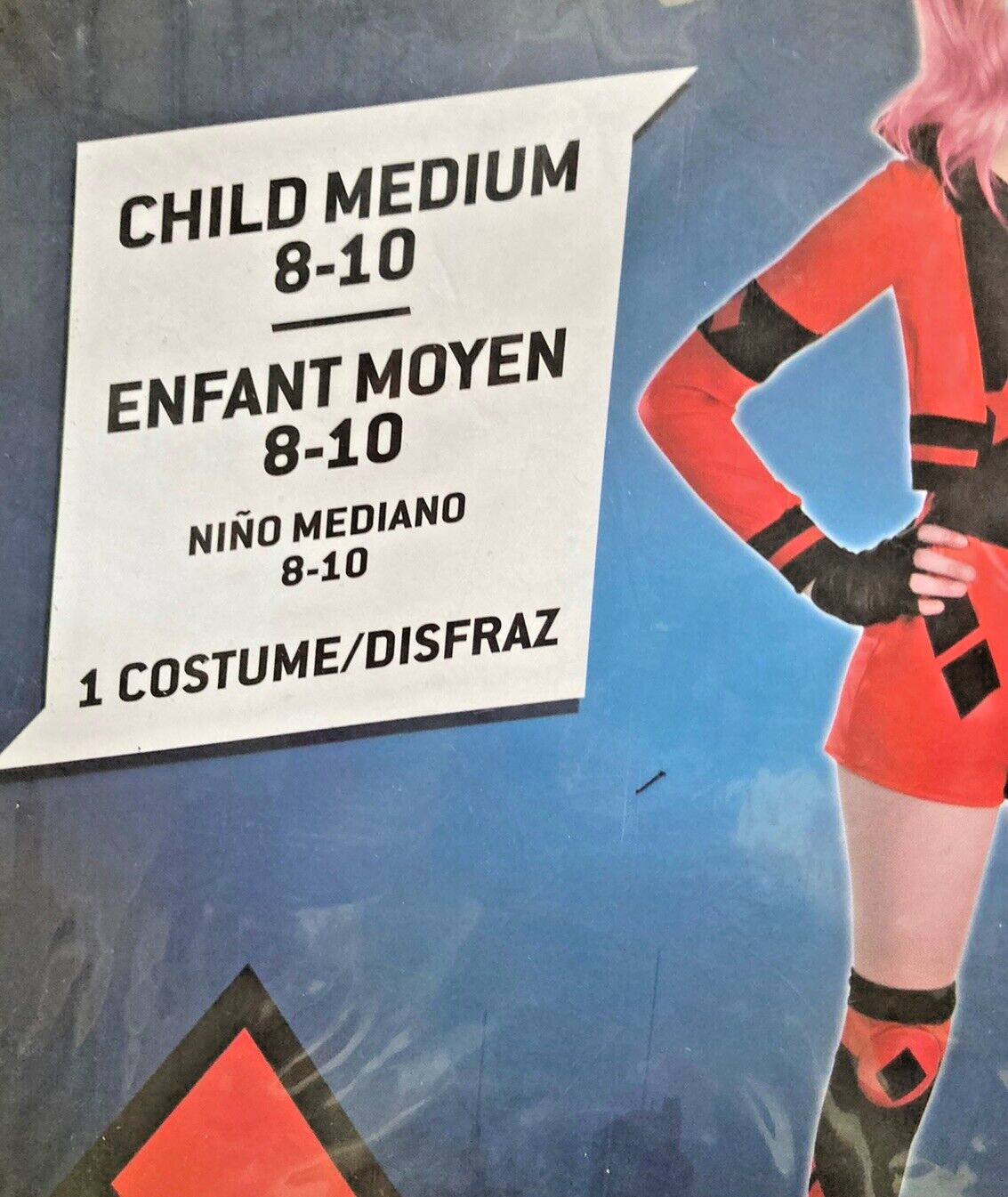 DC Harley Quinn Halloween Costume Girls Medium 8-10 NEW
